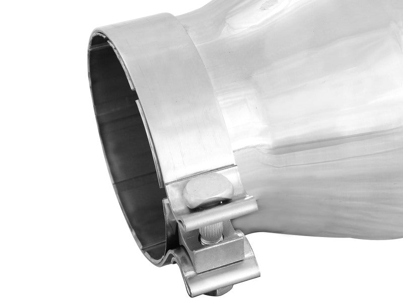 aFe MACH Force-Xp 304 Stainless Steel Exhaust Tip, Polished, 4-Inch Inlet, 6-Inch Outlet, 12-Inch Length