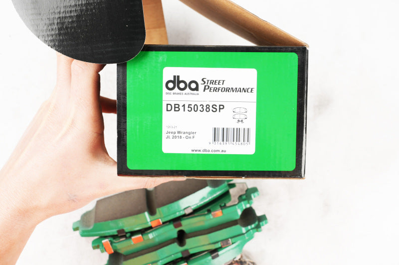 DBA dbaDB15038SP Street Performance Front Brake Pads for Dodge Grand Caravan, Dodge Journey, and Chrysler Town & Country