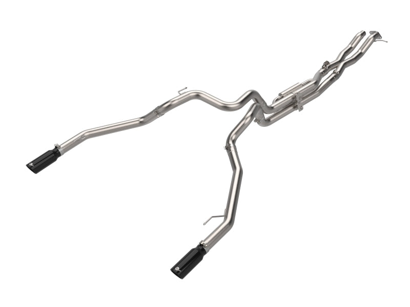 aFe Vulcan Series 3-Inch 304 Stainless Steel Cat-Back Exhaust with Black Tips for 2024-2026 Ford Ranger Raptor 3.0L V6
