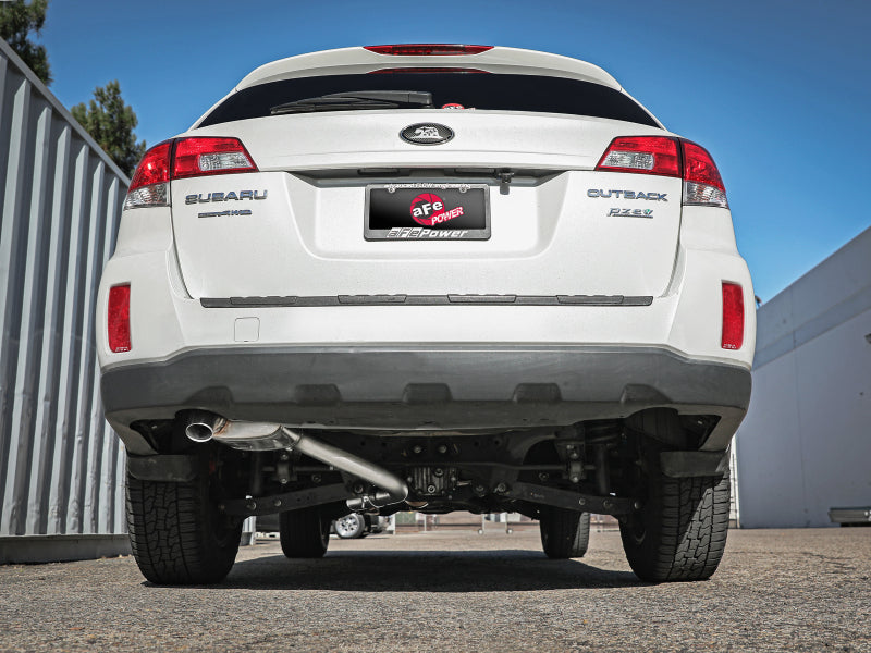 aFe POWER Takeda 304 Stainless Steel Hi-Tuck Cat-Back Exhaust System, Part Number 49-36806, for 2010–2014 Subaru Outback 2.5L H4