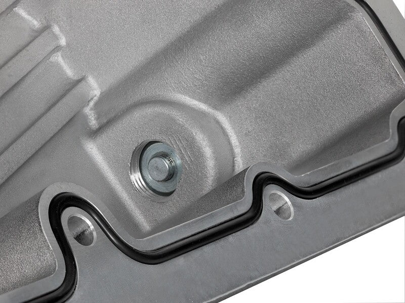 aFe Power Pro Series Engine Oil Pan, Black with Machined Fins, Part Number 46-70322, Ford Power Stroke 6.7L Diesel