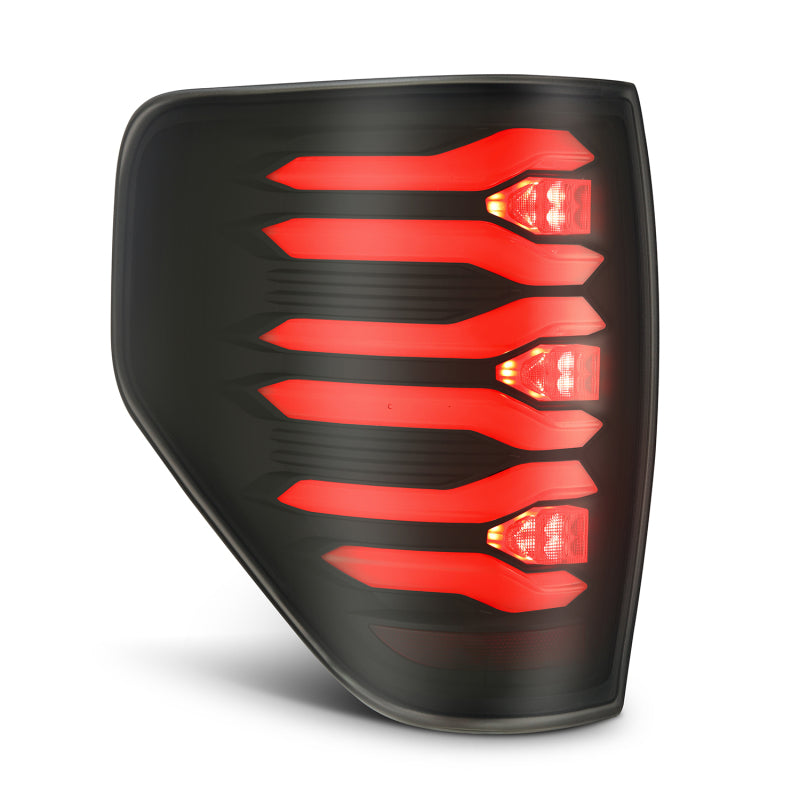 AlphaRex LUXX LED Taillights for 2009-2014 Ford F-150, Black Housing - ARX653070