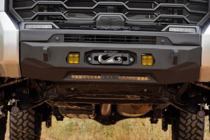 DV8 Offroad Centric Series Front Bumper for 2022-2025 Toyota Tundra, Part Number dveFBTT2-05