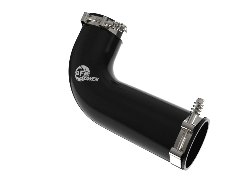 aFe BladeRunner 3-Inch Aluminum Hot Charge Pipe Black 46-20079-B for 2008-2010 Ford Super Duty 6.4L Power Stroke