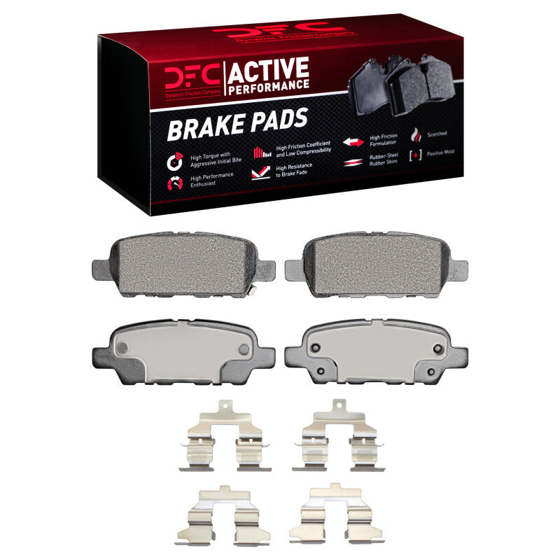 DFC 02-25 Nissan Juke Rear Active Performance Brake Pads and Hardware Kit