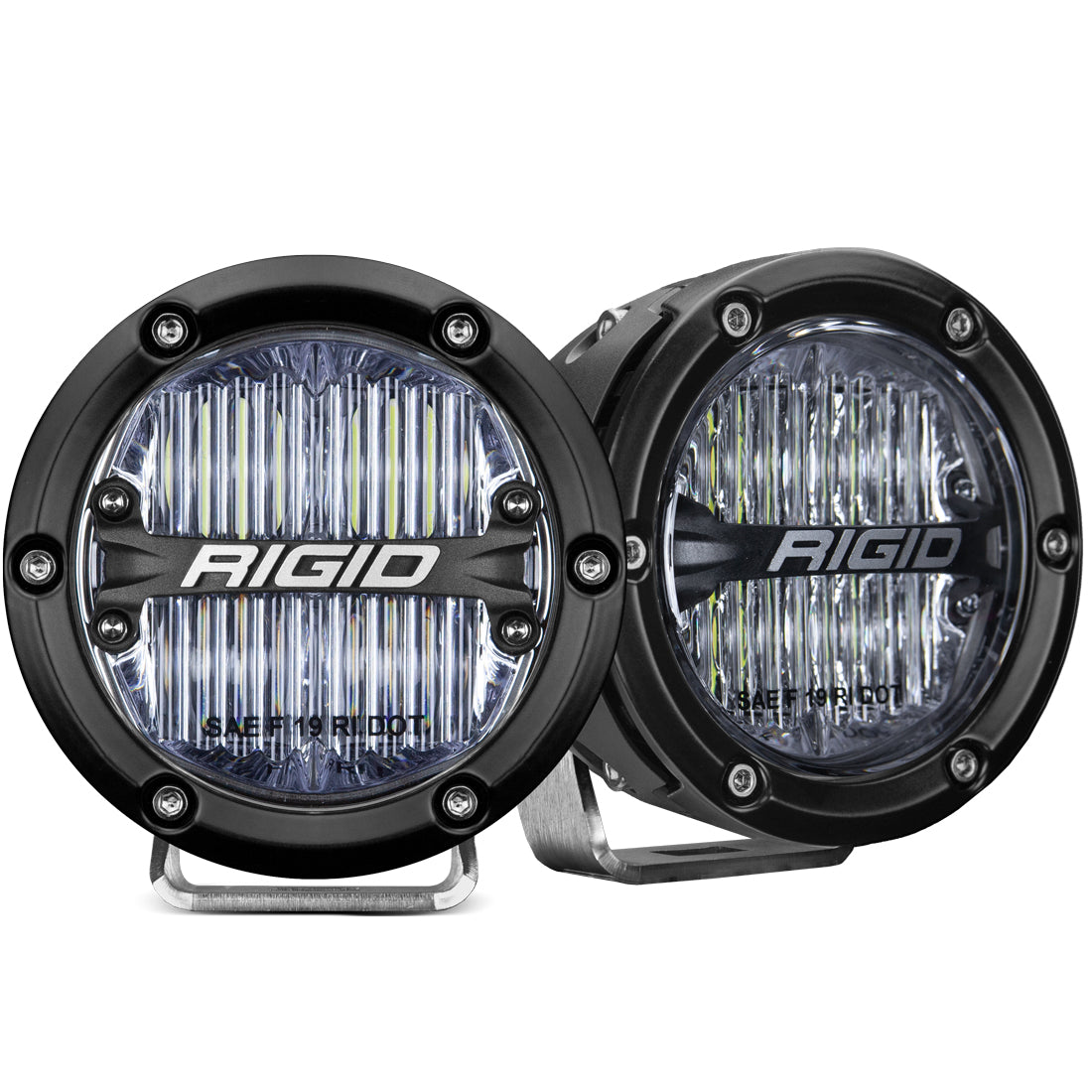 Rigid Industries - 36120 - LED Light Pods - 360-Series Pro SAE Fog White Pair