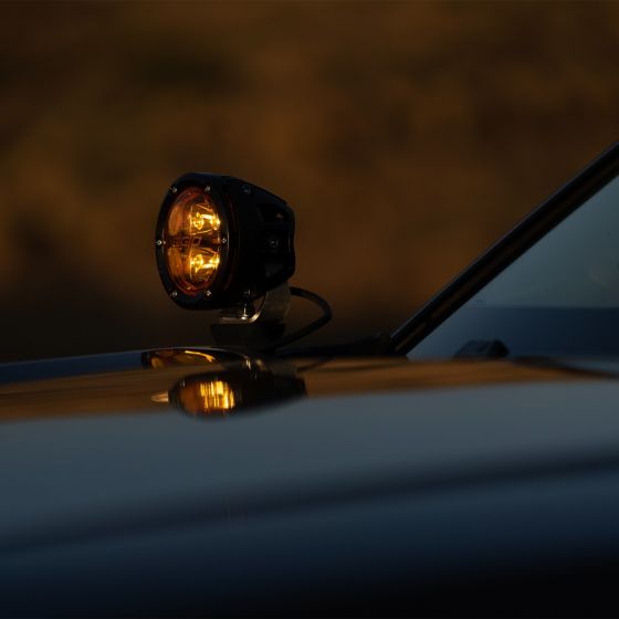 Rigid Industries - 36123 - Auxiliary Light - 360-Series 4 Inch Spot with Amber PRO Lens Pair