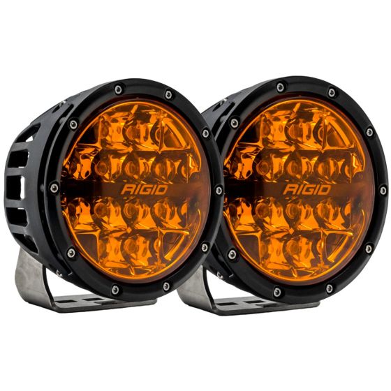 Rigid Industries - 36210 - Auxiliary Light - 360-Series 6 Inch Spot with Amber PRO Lens Pair