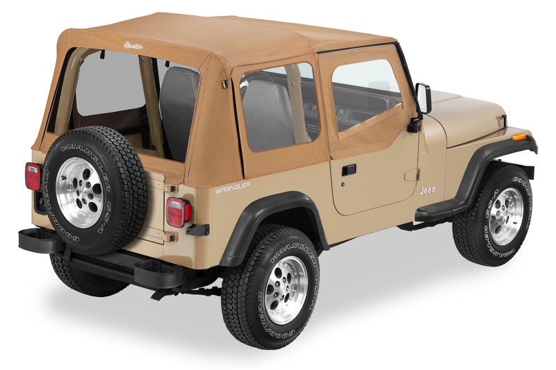 Bestop A-Top for OEM Jeep Wrangler YJ 1988-1995 - Spice with Clear Windows and Door Skins