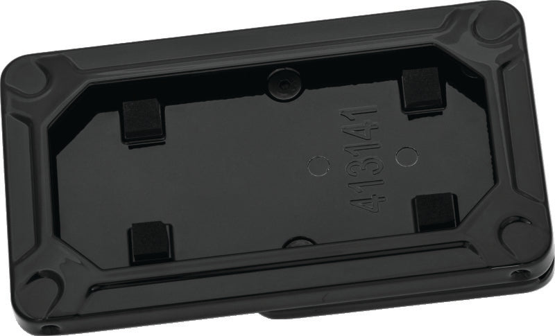 Kuryakyn Nova Side-Mount License Plate Frame Gloss Black - Part KUR3142
