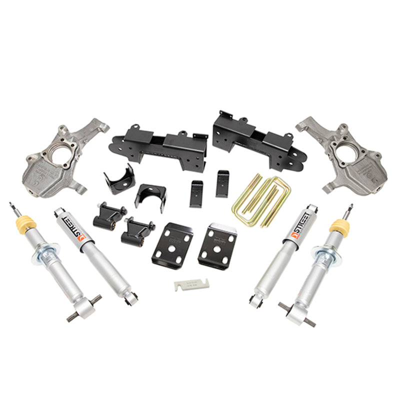 Belltech bel1041SP Street Performance Lowering Kit for 2019–2024 Chevy Silverado 1500 and GMC Sierra 1500 4x4