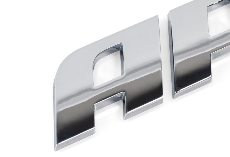 APR Badge in Polished Silver - 4.25 x 0.875 inches - Easy Peel-and-Play Installation