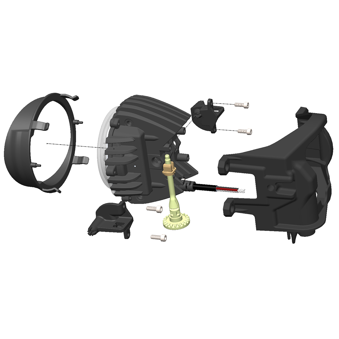 Rigid Industries - 37116 - Fog Lights - Toyota Fog Mount Kit For 10-20 Tundra/4Runner 16-20 Tacoma With 1 Set 360-Series 4.0 Inch SAE White Lights