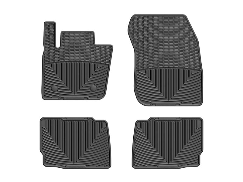 WeatherTech 13+ Ford Fusion Front and Rear Rubber Mats - Black