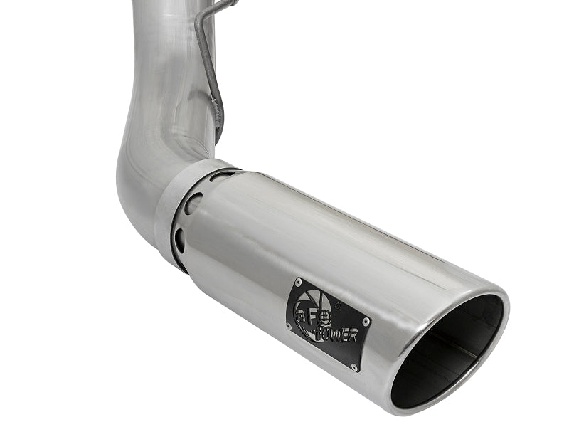 aFe ATLAS 5-Inch DPF-Back Aluminized Steel Exhaust System with Polished Tip, Part Number 49-03090-P