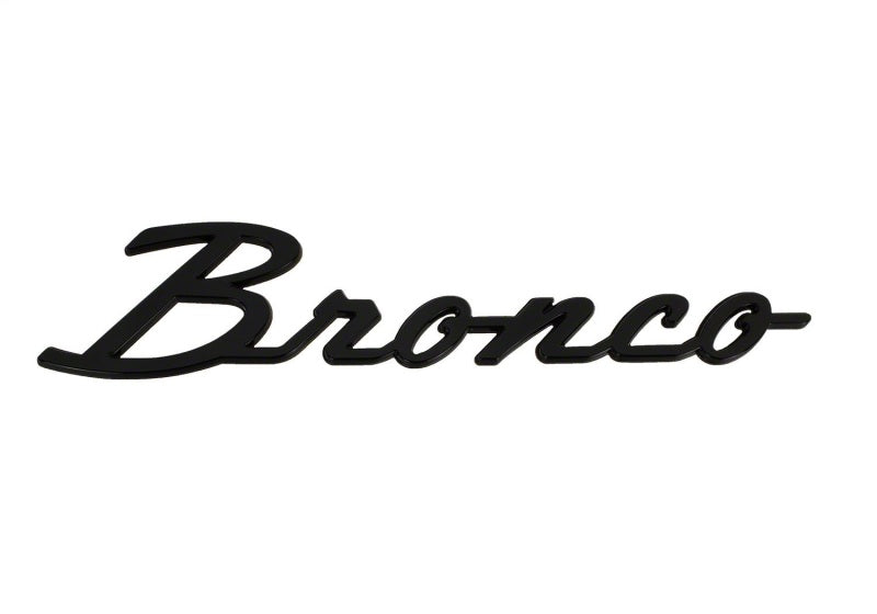 Ford Racing frpM-1447-BSGS Gloss Black Bronco Script Fender Badge Kit