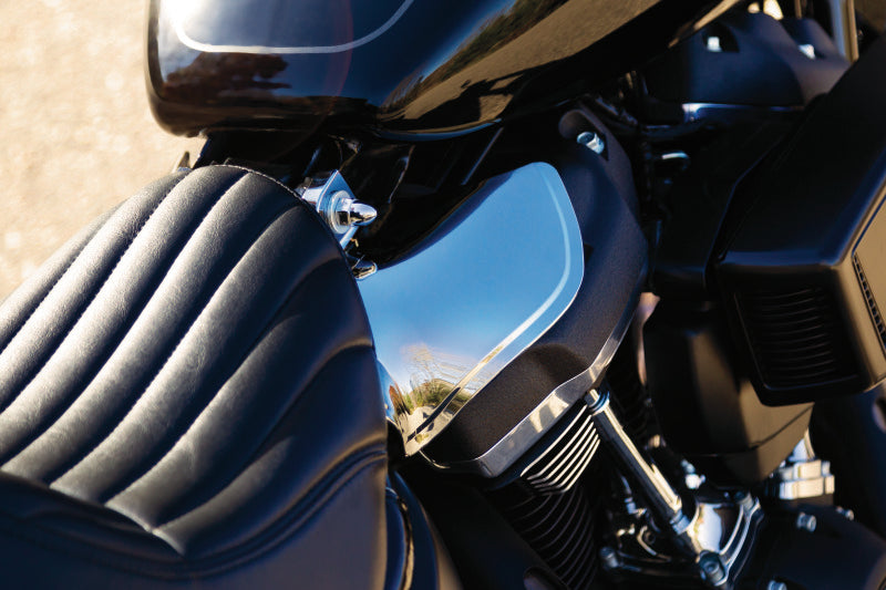 Kuryakyn Saddle Shields Heat Deflectors for 2018 and Newer Harley-Davidson Softail Models, Smoke - KUR5789