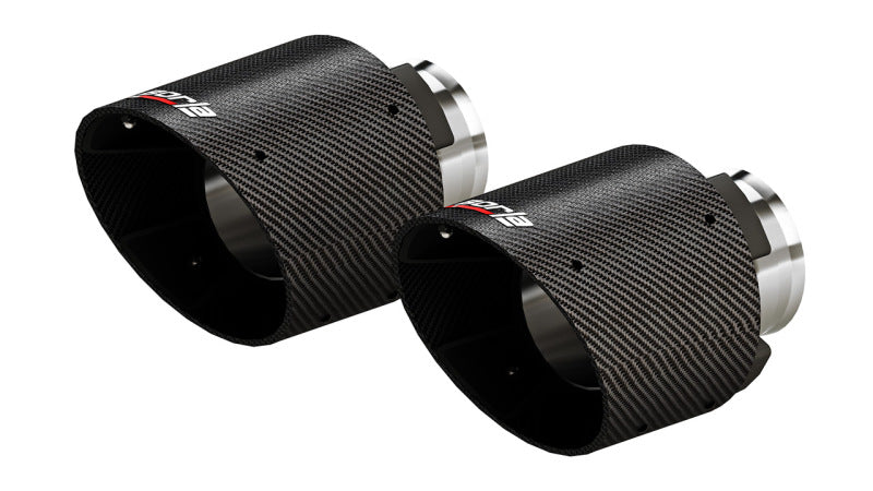 Borla 60729CFBA 5-Inch Carbon Fiber and Black Anodized Exhaust Tips for V8 Vehicles