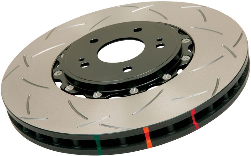 DBA 52992BLKS 5000 Series T3 Front Slotted 2-Piece Rotor for Chevrolet Corvette C6 and Cadillac XLR