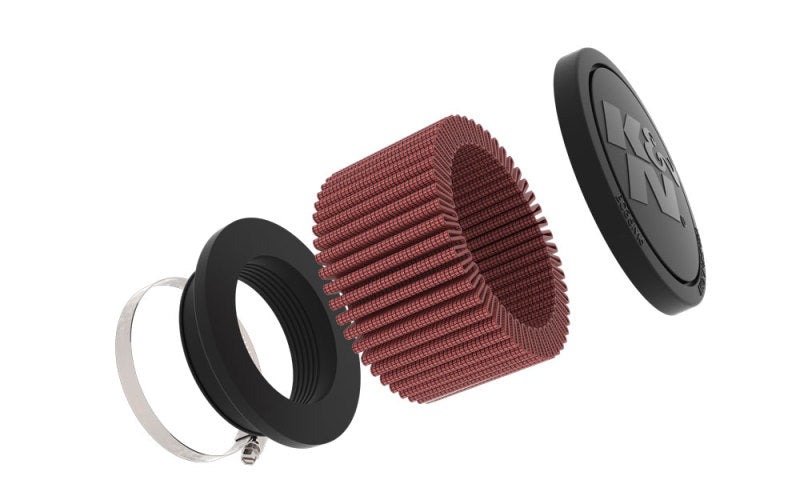 K&N Engineering RU-1900 Universal Clamp-On Air Filter, 2.25-Inch Flange ID, 3.5-Inch OD, 2-Inch Height