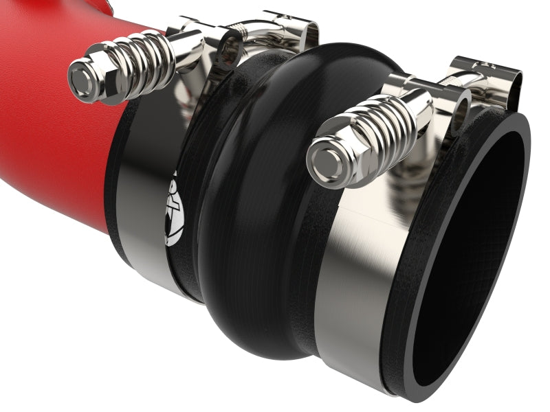 aFe POWER BladeRunner Aluminum Hot and Cold Charge Pipe Kit Red afe46-20684-R for 2023–2026 Ford Super Duty 6.7L Power Stroke V8