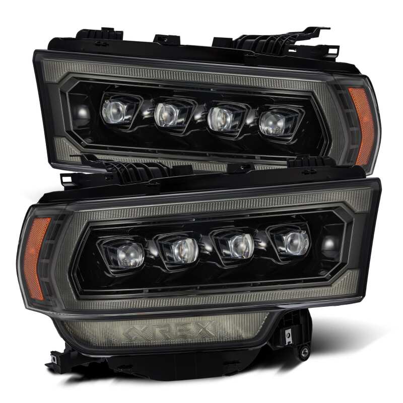 AlphaRex arx880552 NOVA-Series LED Projector Headlights for 2019–2020 Ram 2500, Plank Style, Alpha Black