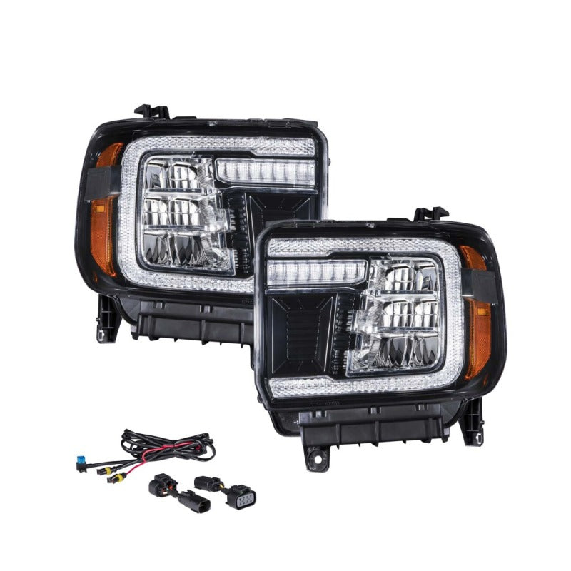 FORM Lighting 2014-2019 GMC Sierra LED Reflector Headlights Pair - Modern Styling & Advanced Features