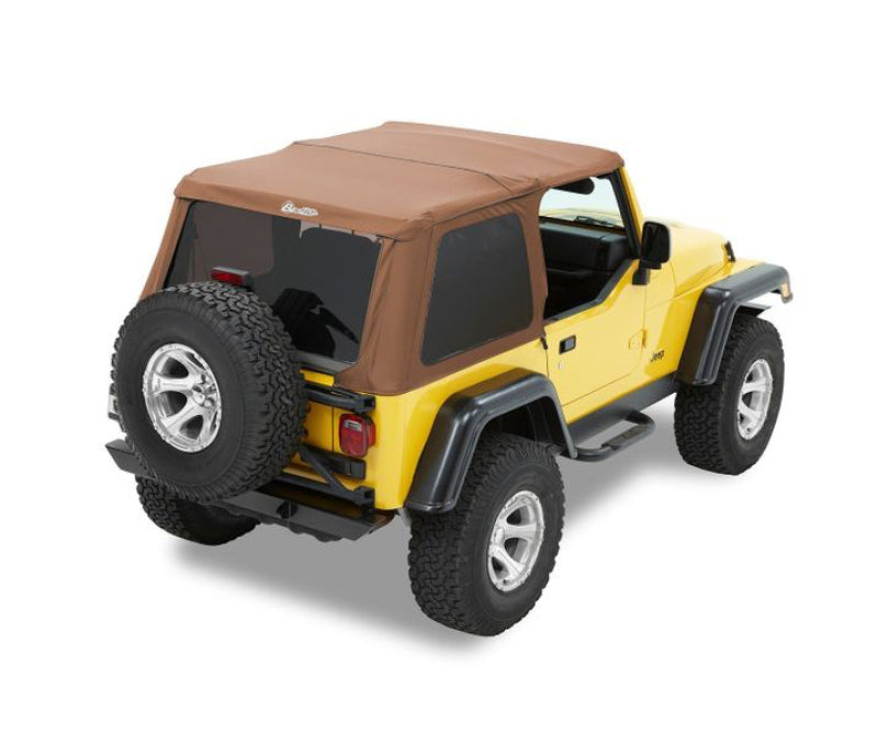 Bestop 97-06 Jeep Wrangler TJ Trektop NX Replacement Soft Top with Tinted Windows and Spice Fabric