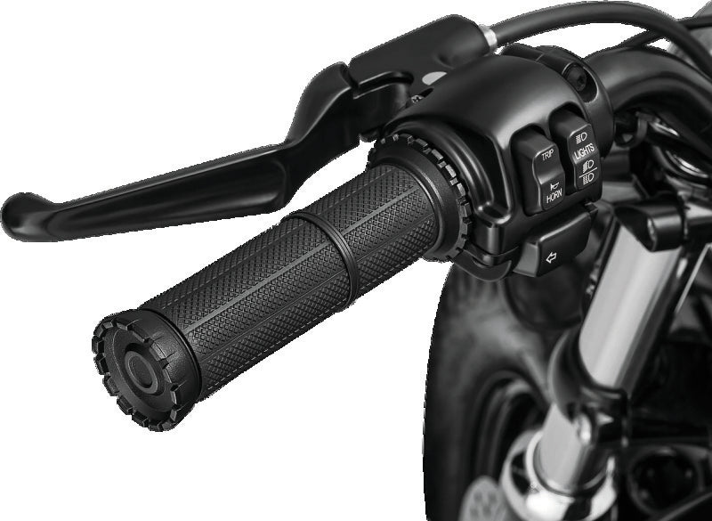 Kuryakyn Riot Grips for Dual-Cable Throttles, Satin Black – Part 3582