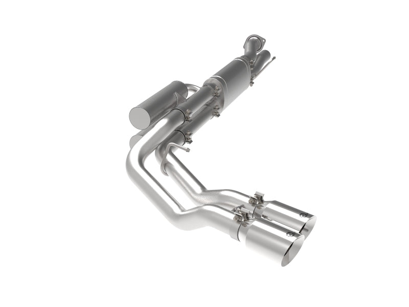 aFe Rebel Series 3-Inch 409 Stainless Steel Cat-Back Exhaust with Polished Tips, Part Number 49-43117-P