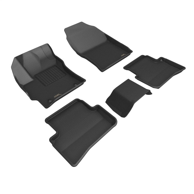 3D MAXpider KAGU Floor Mats for 2023-2025 Toyota GR Corolla, Black, Part Number aceL1TY29501509