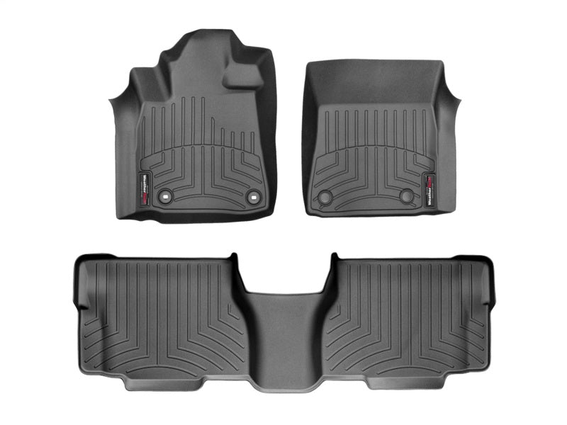 WeatherTech 12+ Toyota Sequoia Front and Rear Floorliners - Black