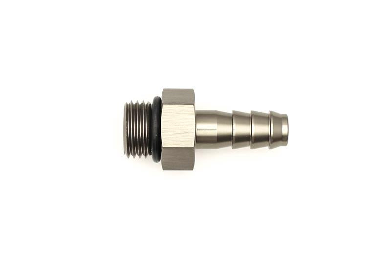 DeatschWerks DWK6-02-0502 6AN ORB Male to 5/16-Inch Male Triple Barb Fitting