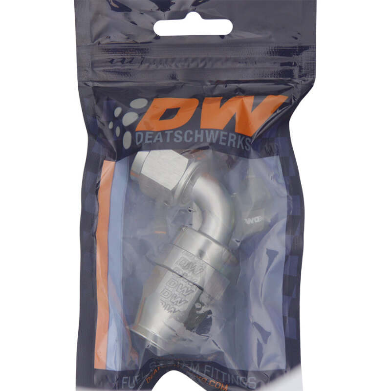 DeatschWerks DWK6-02-0856 8AN Female Swivel 90-Degree PTFE Hose End
