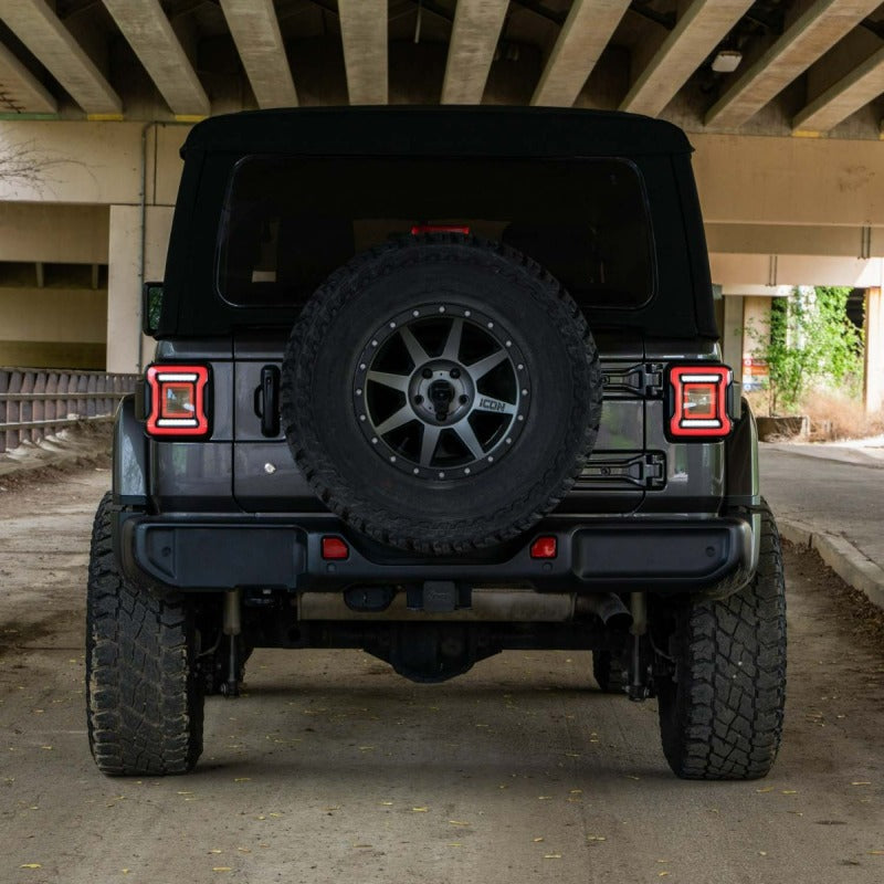 Form Lighting 2018-2023 Jeep Wrangler LED Tail Lights Smoke - Sequential Turn Signal & Dual Reverse Lights
