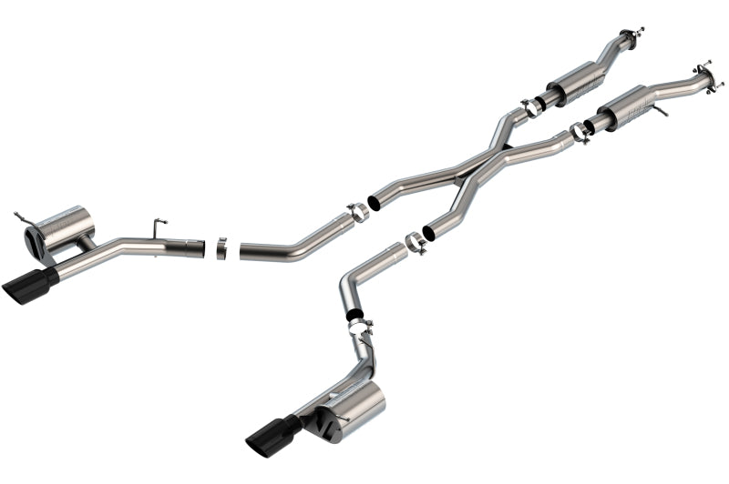 Borla 140885BC S-Type Cat-Back Exhaust System for 2021-2026 Dodge Durango SRT Hellcat 6.2L V8 AWD