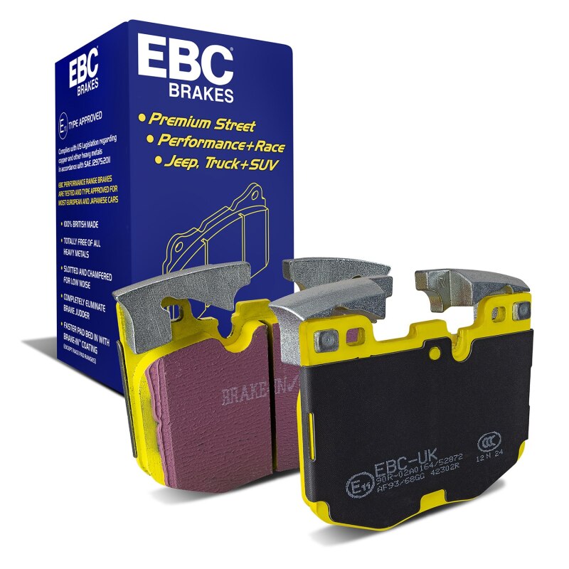 EBC Yellowstuff Front Brake Pads for 2017+ BMW 530 2.0L Turbo (G30) - DP42302R
