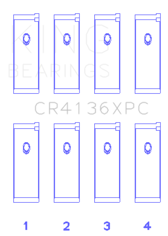 King Engine Bearings CR4136XPCSTDX Nissan SR20DE/DET RWD Connecting Rod Bearing Set