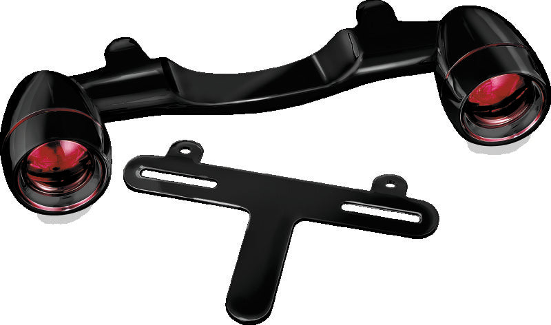 Kuryakyn 5405 Bullet Light Rear Turn Signal Bar, Gloss Black