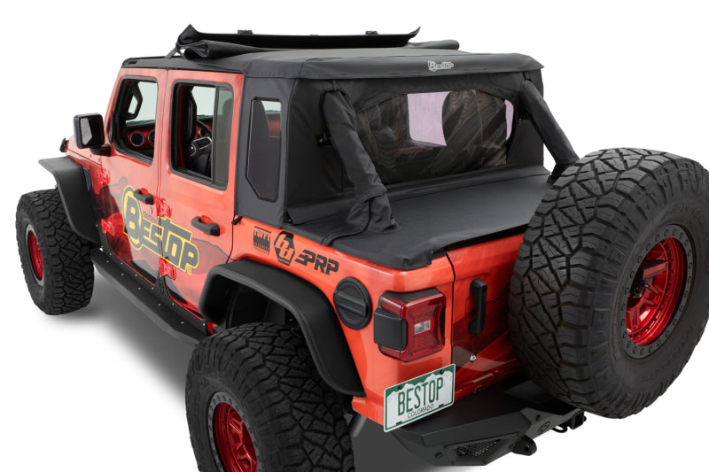 Bestop Halftop Soft Top for Jeep Wrangler JL 4-Door (Black Diamond) - Part BES53902-35