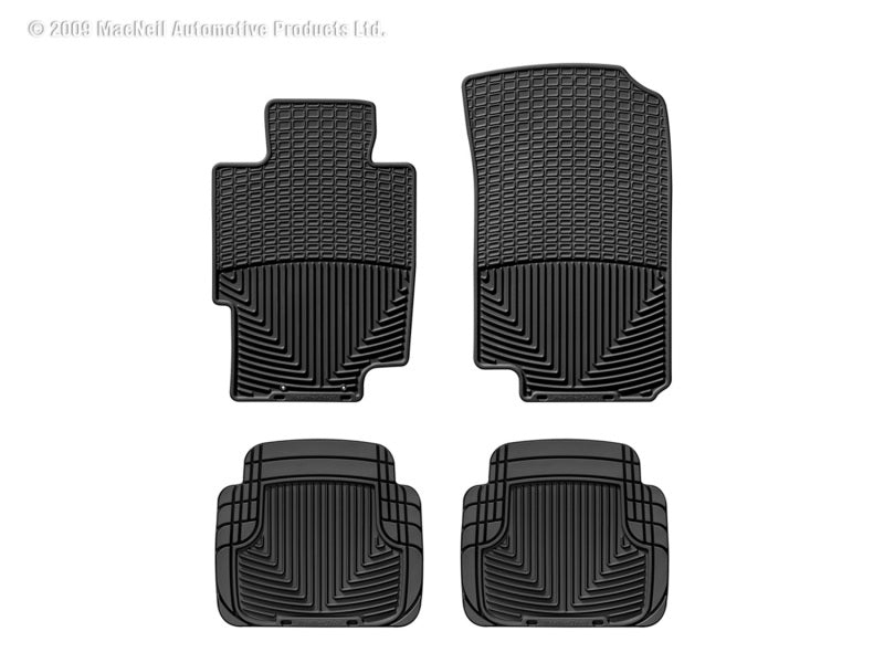 WeatherTech 03-08 Acura TSX Front and Rear Rubber Mats - Black