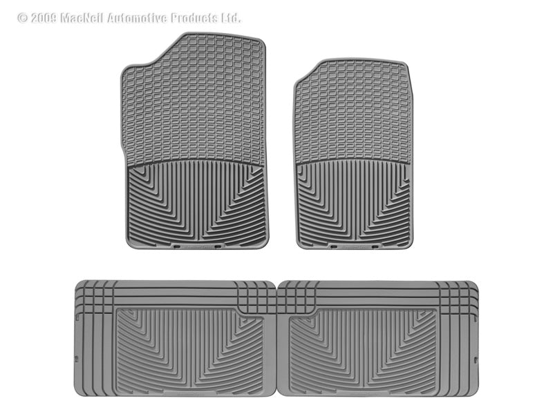 WeatherTech 80-99 GMC C/K Series Pickup Front and Rear Rubber Mats - Grey