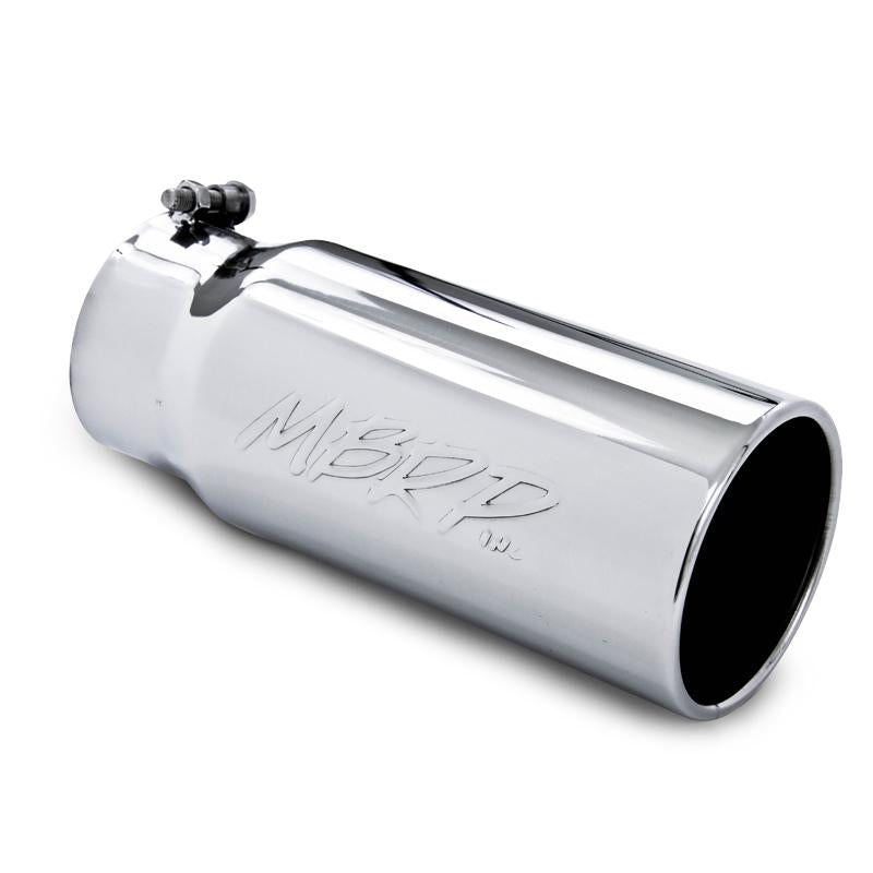 MBRP Armor Pro Exhaust Tip mbrpT5050, 4-Inch Inlet, 5-Inch Outlet, 12-Inch Straight Rolled