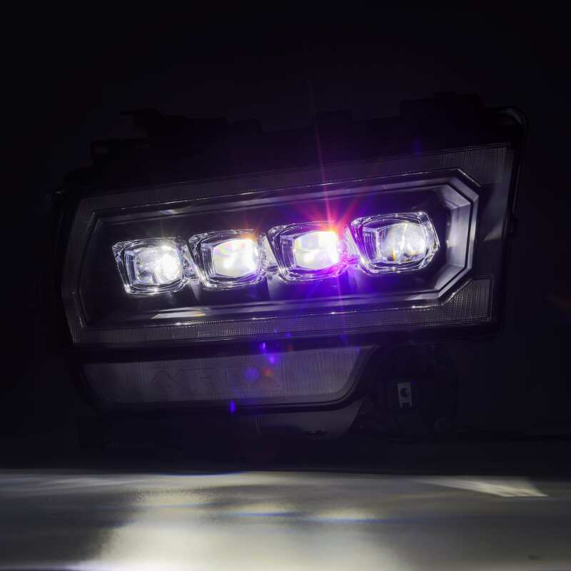 AlphaRex NOVA LED Projector Headlights for 2019-2020 Ram 2500, Plank Style, Black Housing