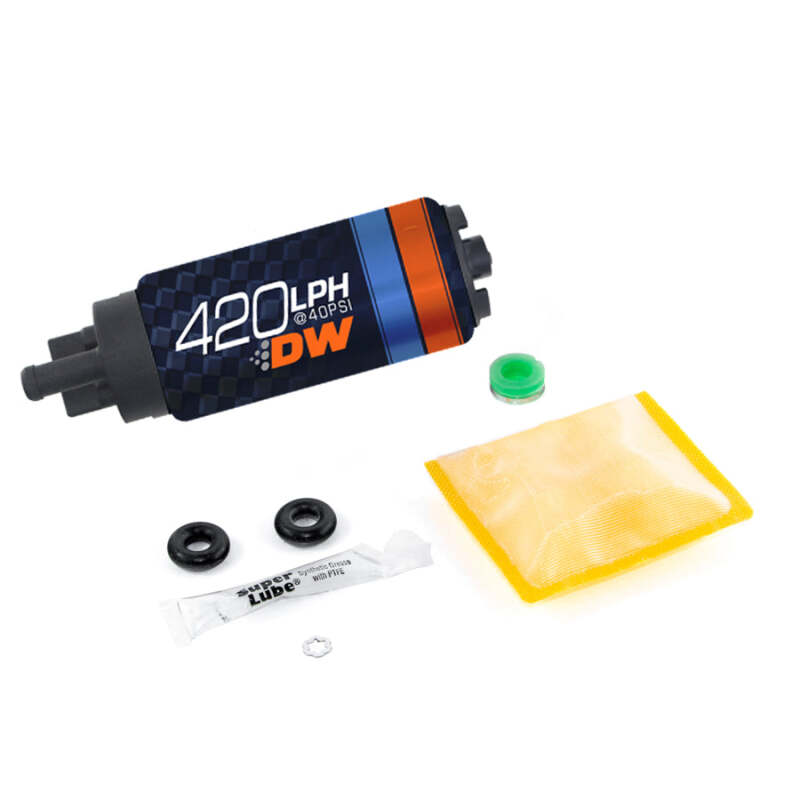 DeatschWerks DW420 Series 420 LPH In-Tank Fuel Pump with Install Kit, DWK9-421-0847