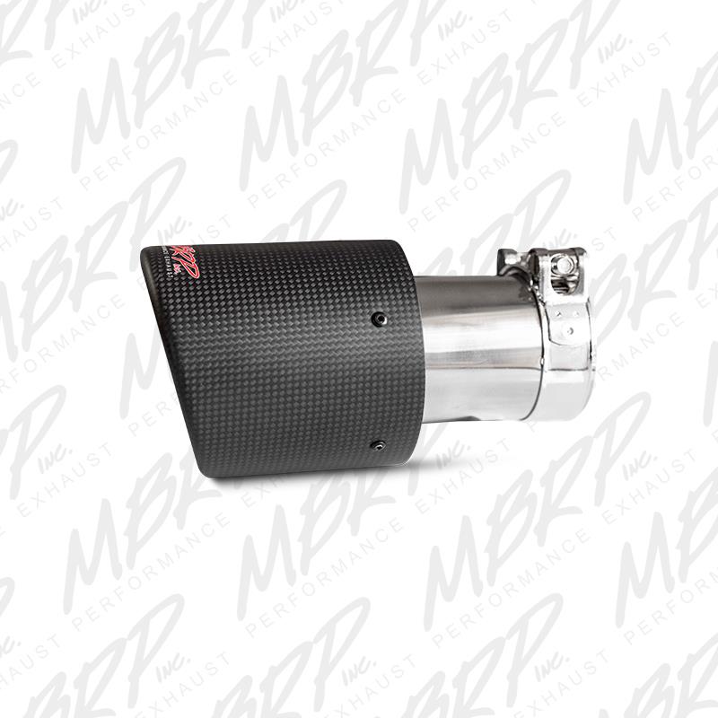 MBRP T5122CF Universal Carbon Fiber Exhaust Tip, 3-Inch Inlet, 4-Inch Outlet