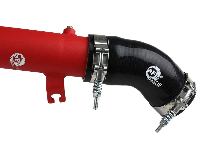 aFe BladeRunner 2.5-Inch Aluminum Hot Charge Pipe Red for 2015-2020 Subaru WRX 2.0L Turbo, Part 46-20378-R