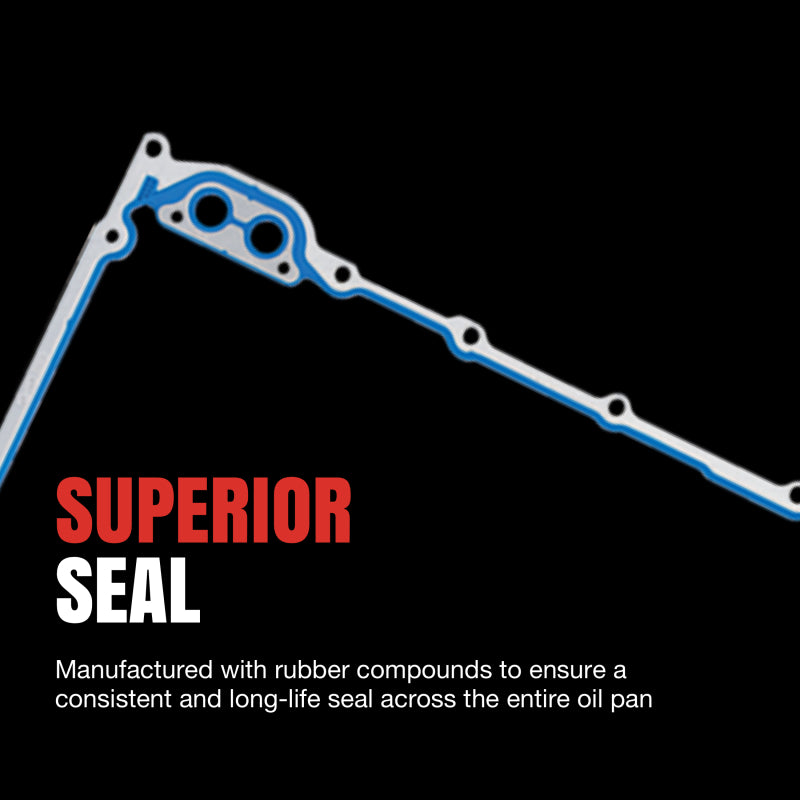 Fel-Pro 07-11 Wrangler Engine Oil Pan Gasket Set - PermaDry Molded Rubber Oil Pan SnapUps Included
