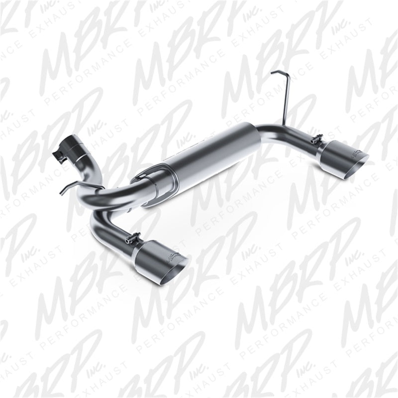 MBRP Armor Lite S5528AL Axle-Back Exhaust System for 2007-2014 Jeep Wrangler 3.6L/3.8L V6