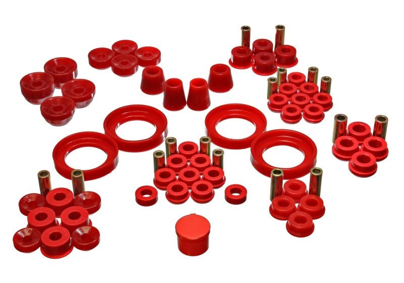 Energy Suspension - eng16.18106R - 1992-1996 Honda Prelude Red Hyper-Flex Master Bushing Set